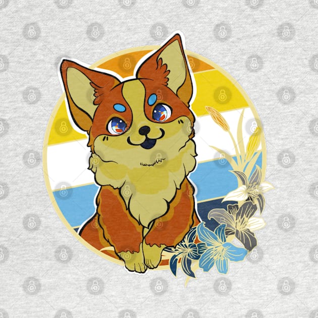 Aromantic asexual corgi by ThBlkBirdDaliah